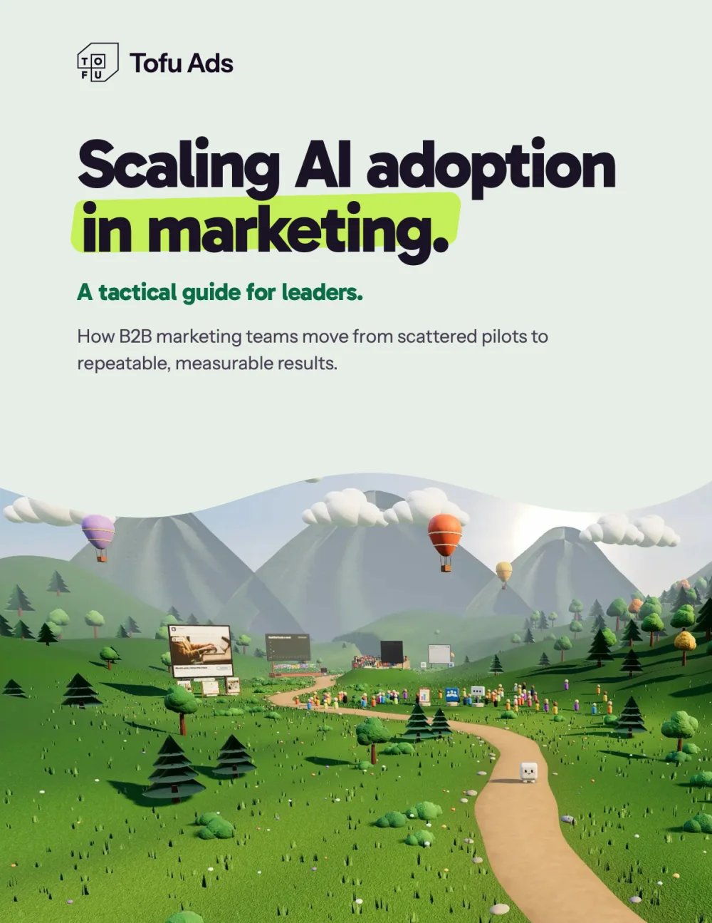 The cover of Scaling AI adoption in marketing: a tactical guide for leaders